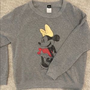 Minnie distressed sweatshirt size medium women